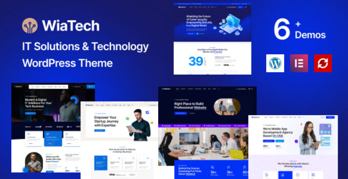 WiaTech – IT Services & Development WordPress Theme