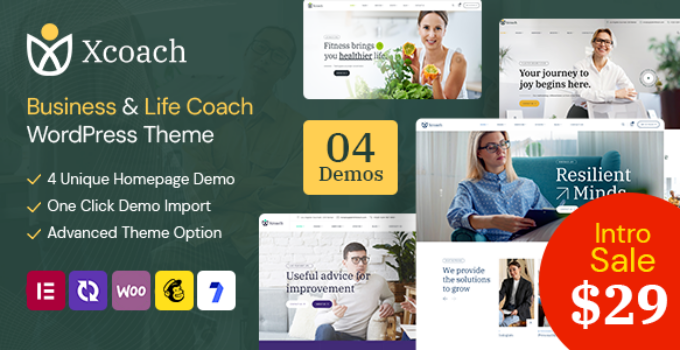 Xcoach – Life And Business Coach WordPress Theme