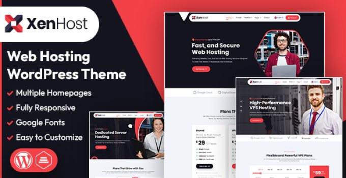 XenHost | Web Hosting WordPress & WHMCS Theme