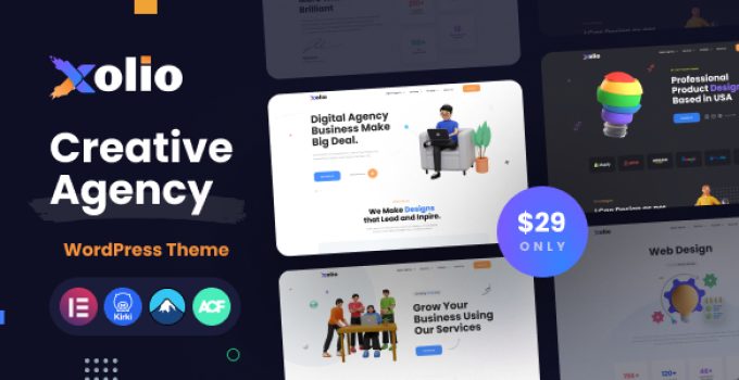 Xolio – Creative Agency & Portfolio WordPress Theme