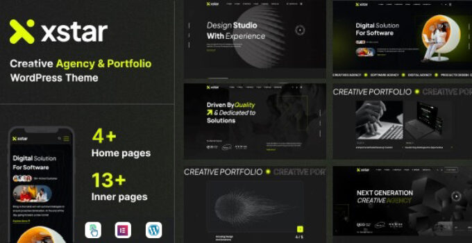 Xstar – Creative Agency & Portfolio WordPRess Theme