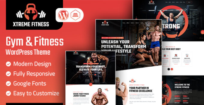 Xtreme Fitness | Gym & Fitness WordPress Theme