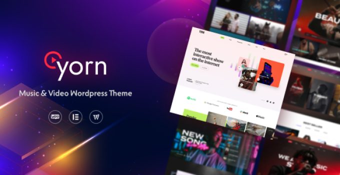 Yorn – Music & Video WordPress Theme