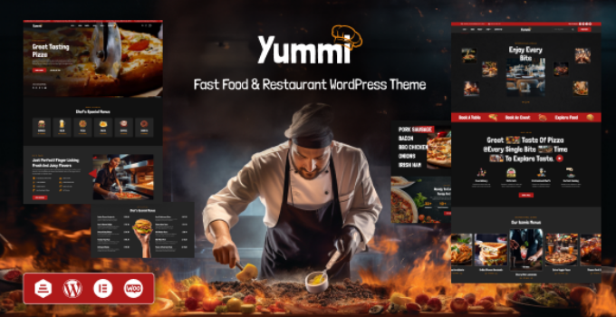 Yummi – Fast Food and Restaurant WordPress Theme