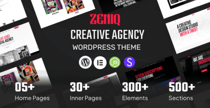 Zeniq – Creative Agency & Portfolio WordPress Theme