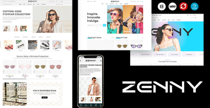 Zenny – Eyewear & Glasses Elementor WooCommerce WordPress Theme