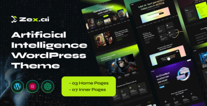 Zex – Ai Image Generate WordPress Theme