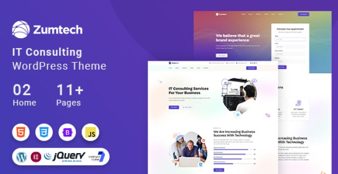 Zumtech IT Solutions & Technology WordPress Theme